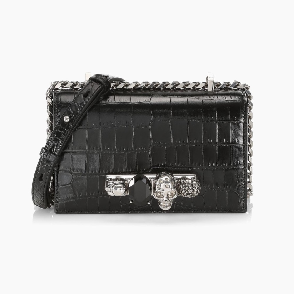 Alexander McQueen Mini Jewelled Satchel Bag